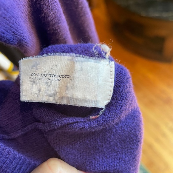 Purple Mini Gap Cardigan Sweater Women's Size XS - Picture 5 of 6